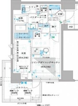 オーパスレジデンス中板橋の物件間取画像